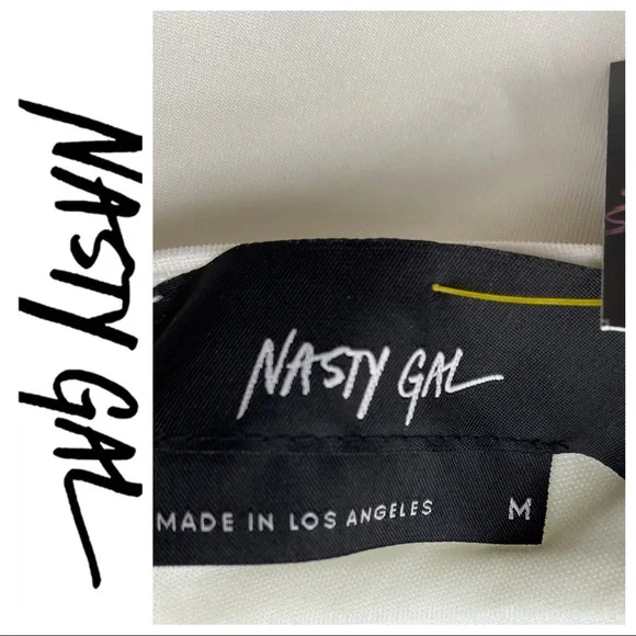 💕SALE💕 Nasty Gal White Zippered Cutout Top - Picture 3 of 6